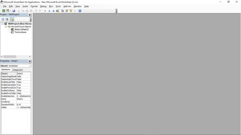 How to open Microsoft Visual Basic for Applications window in Excel
