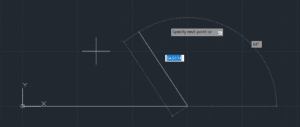 How To Draw a line in AutoCAD with degree and distance