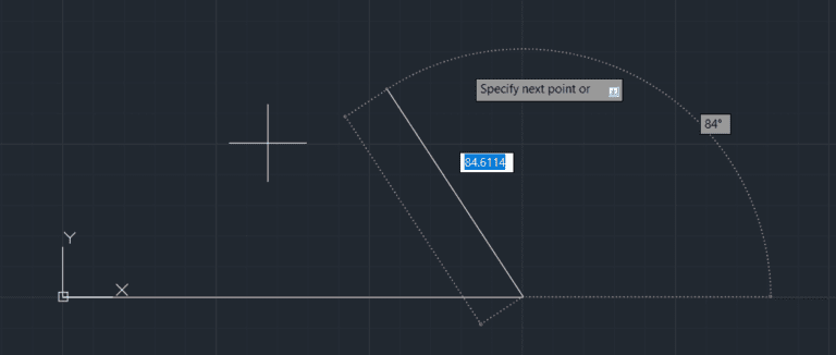 Math Line Autocad How To Draw a line in AutoCAD with degree and distance