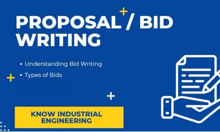 Proposal Writing and Bid writing - Know Industrial Engineering