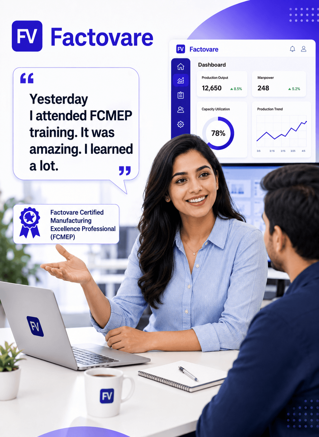 FCMEP training participant sharing that she learned a lot